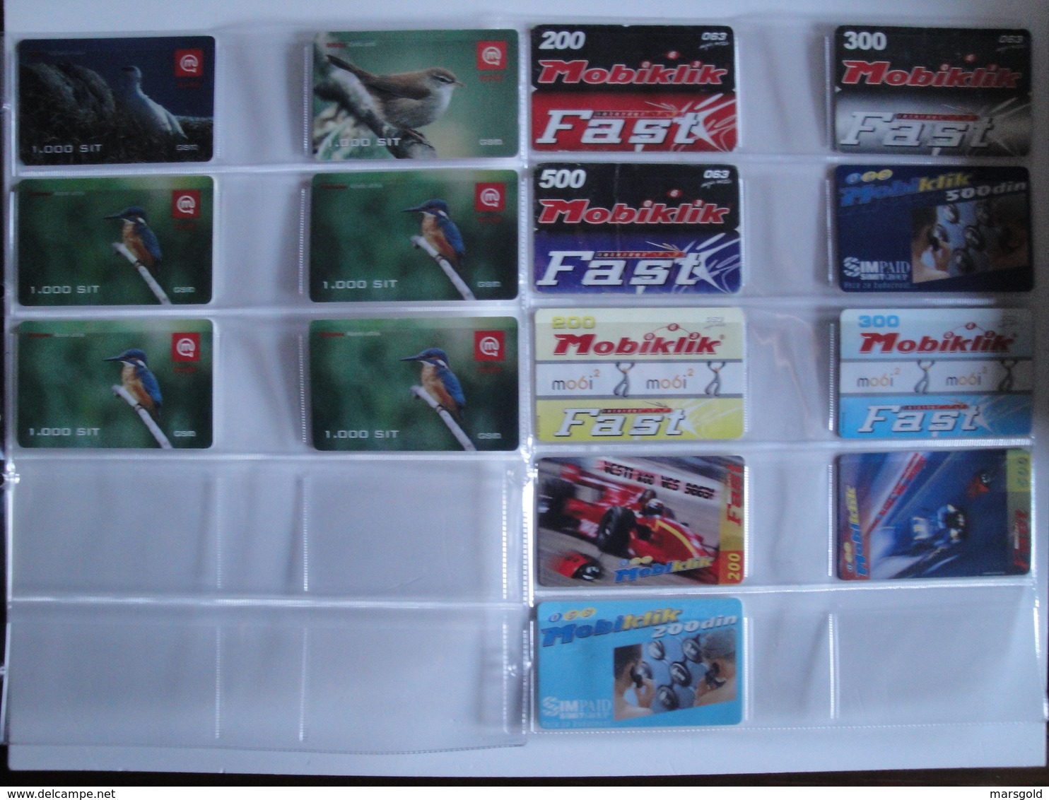 Nice Collection of +- 320 phonecards from Slovenia - Autelca - Chip - Remote - Mint - low issues!!!