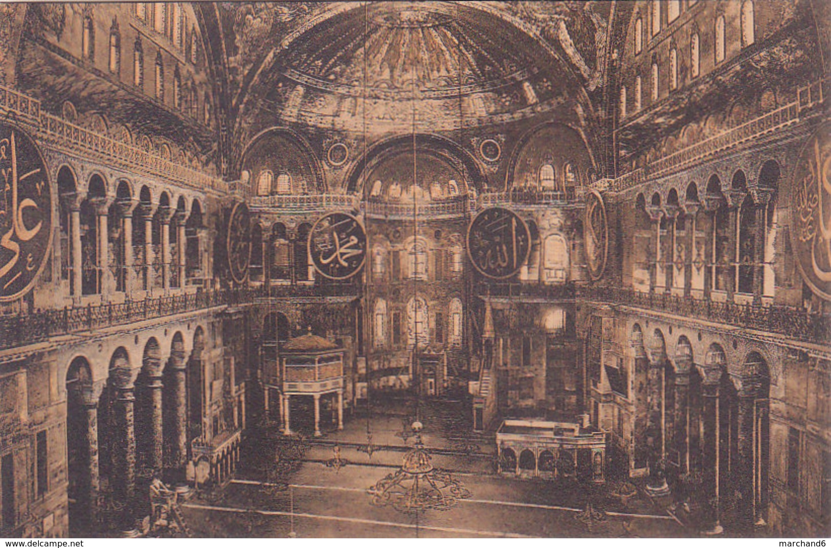 Turquie Constantinople Intérieur De Ste Sophie éditeur Rochat N°1110 - Turquia