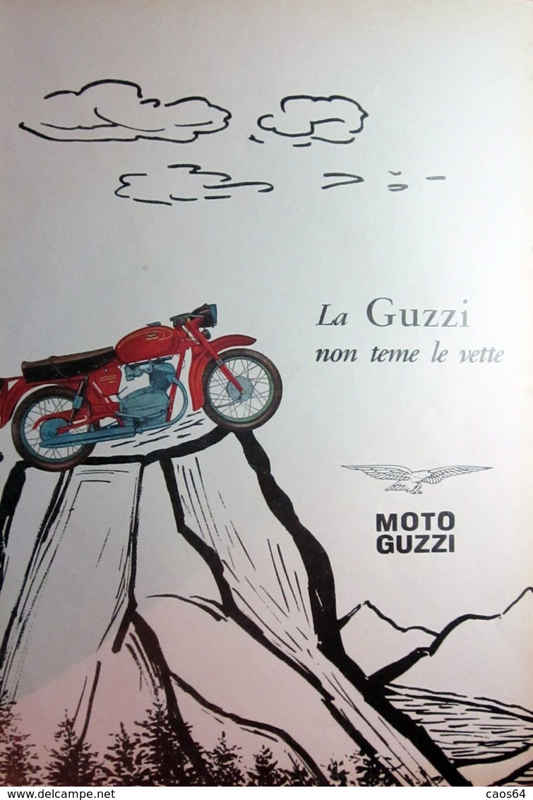 MOTO GUZZI   PUBBLICITA' ORIGINALE PICTURE OF VINTAGE PAPER 1960 - Moto