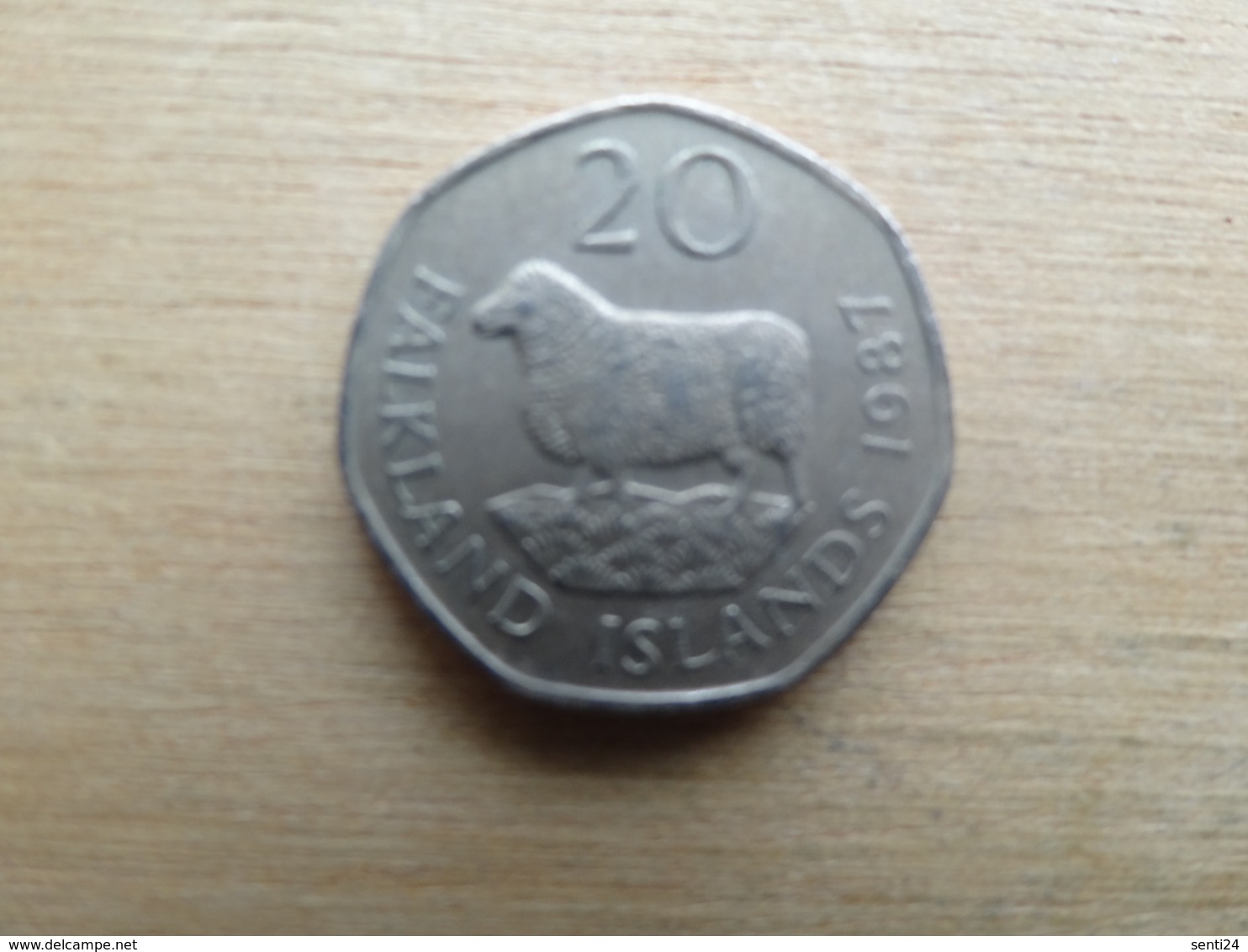 Falkland  20  Pence  1987  Km 17 - Falkland