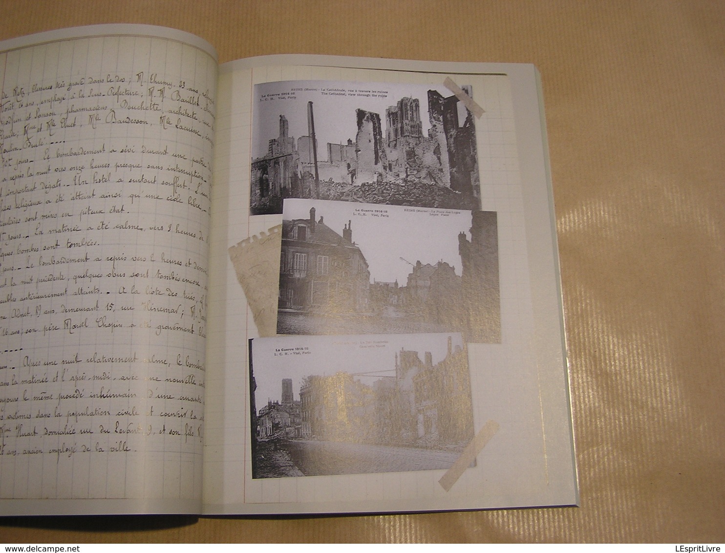 EN 1914 J'AVAIS 16 ANS René Petit Régionalisme Reims Champagne Ardenne Carnet de Guerre 14 18 Bombardements Allemands