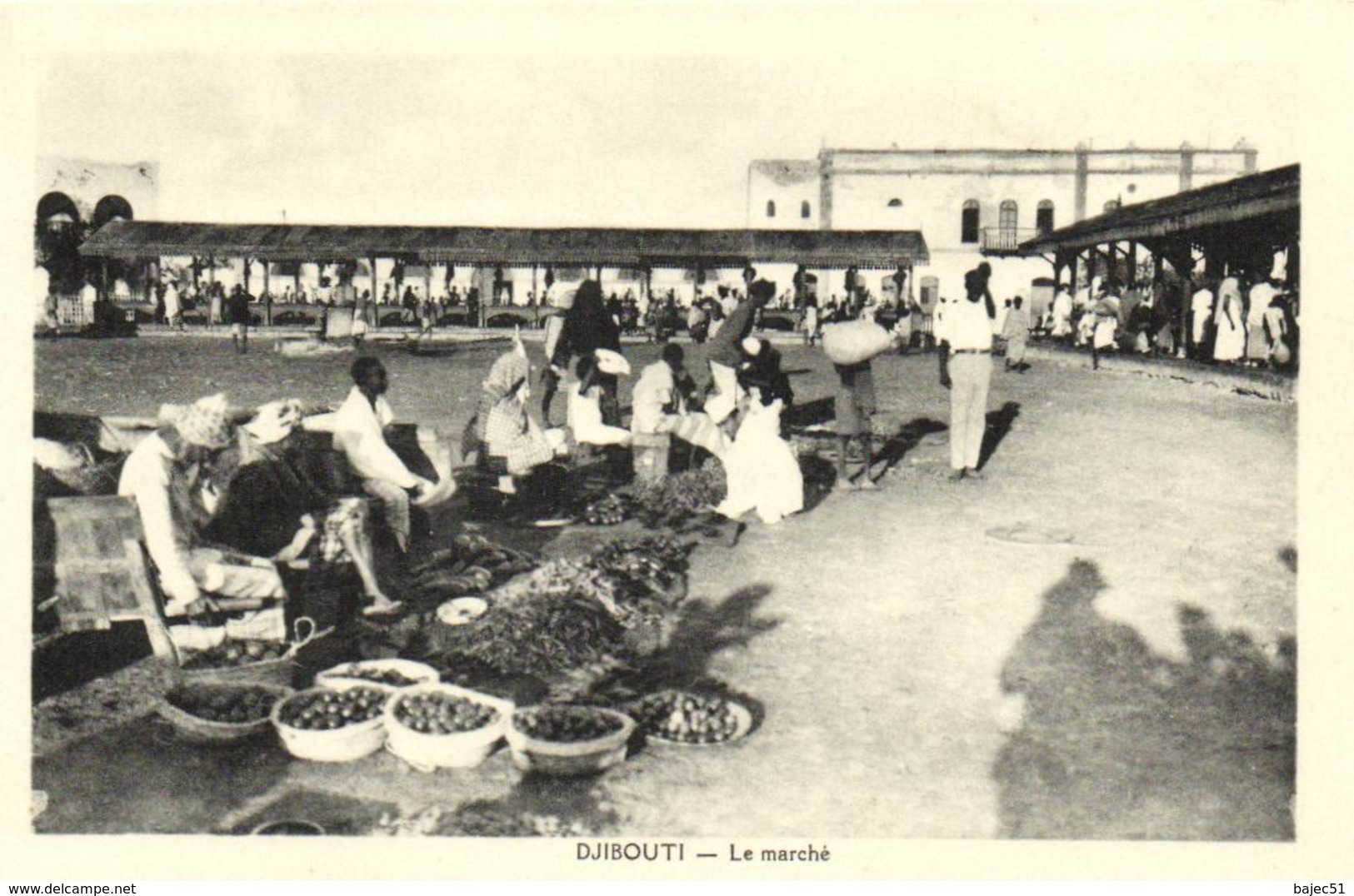 1 Cpa Djibouti - Le Marché - Djibouti