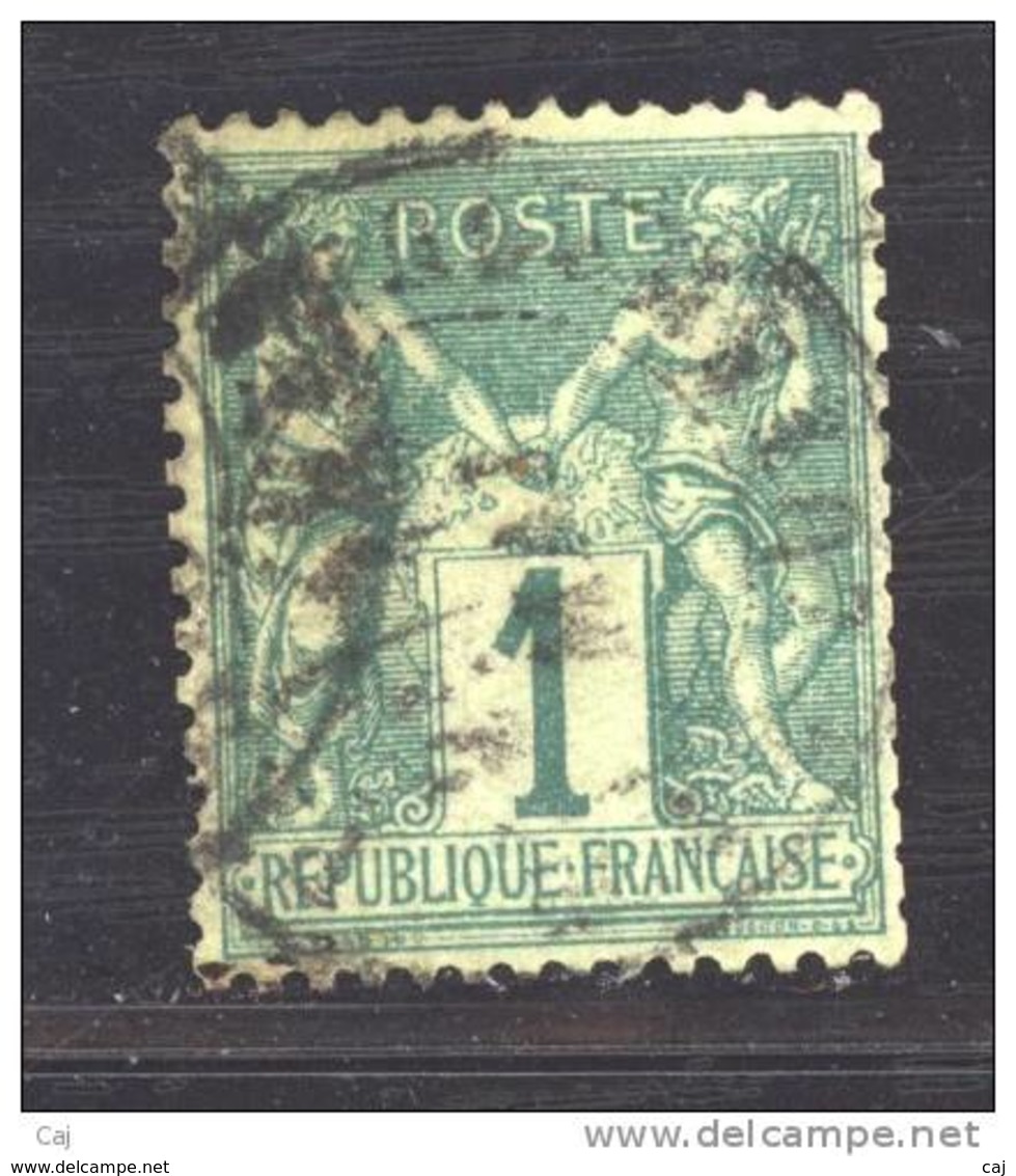 France  :  Yv  61  (o)              ,      N3 - 1876-1878 Sage (Type I)