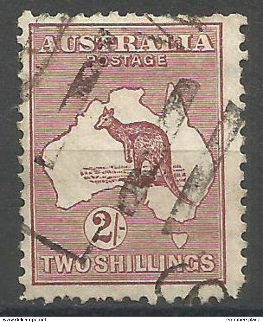 Australia - 1929 Kangaroo  2s Purple Brown Used   SG 110  Sc 99 - Oblitérés