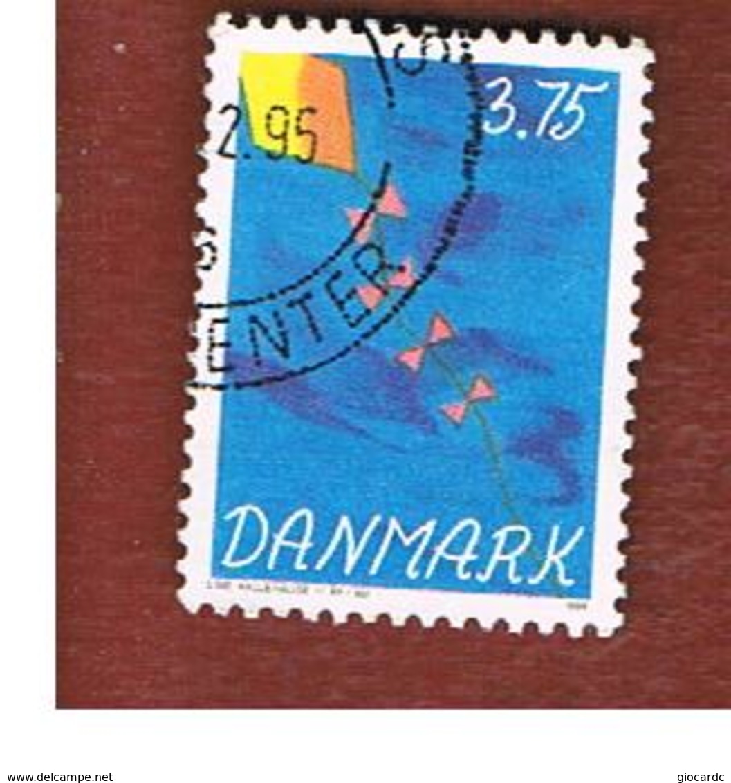 DANIMARCA (DENMARK)  -   SG 1031  -  1994   CHILDREN'S STAMP DESIGN COMPETITION : KITE - USED ° - Usati