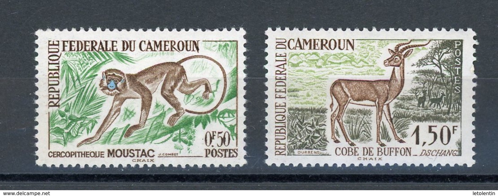 CAMEROUN : ANIMAUX N° Yvert 339+341 * - Cameroun (1960-...)