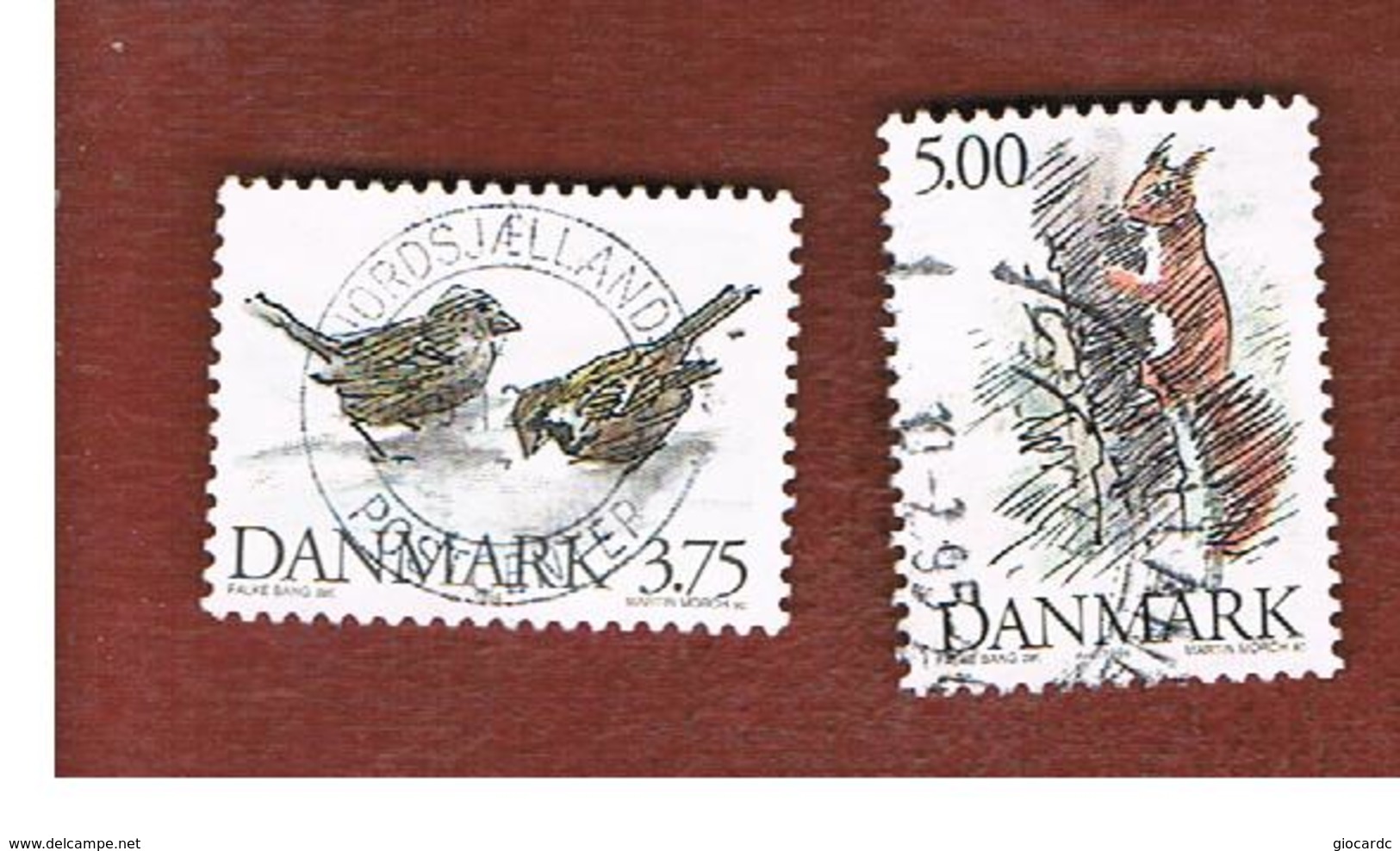 DANIMARCA (DENMARK)  -   SG 1033.1035  -  1994  ANIMALS    - USED ° - Usati