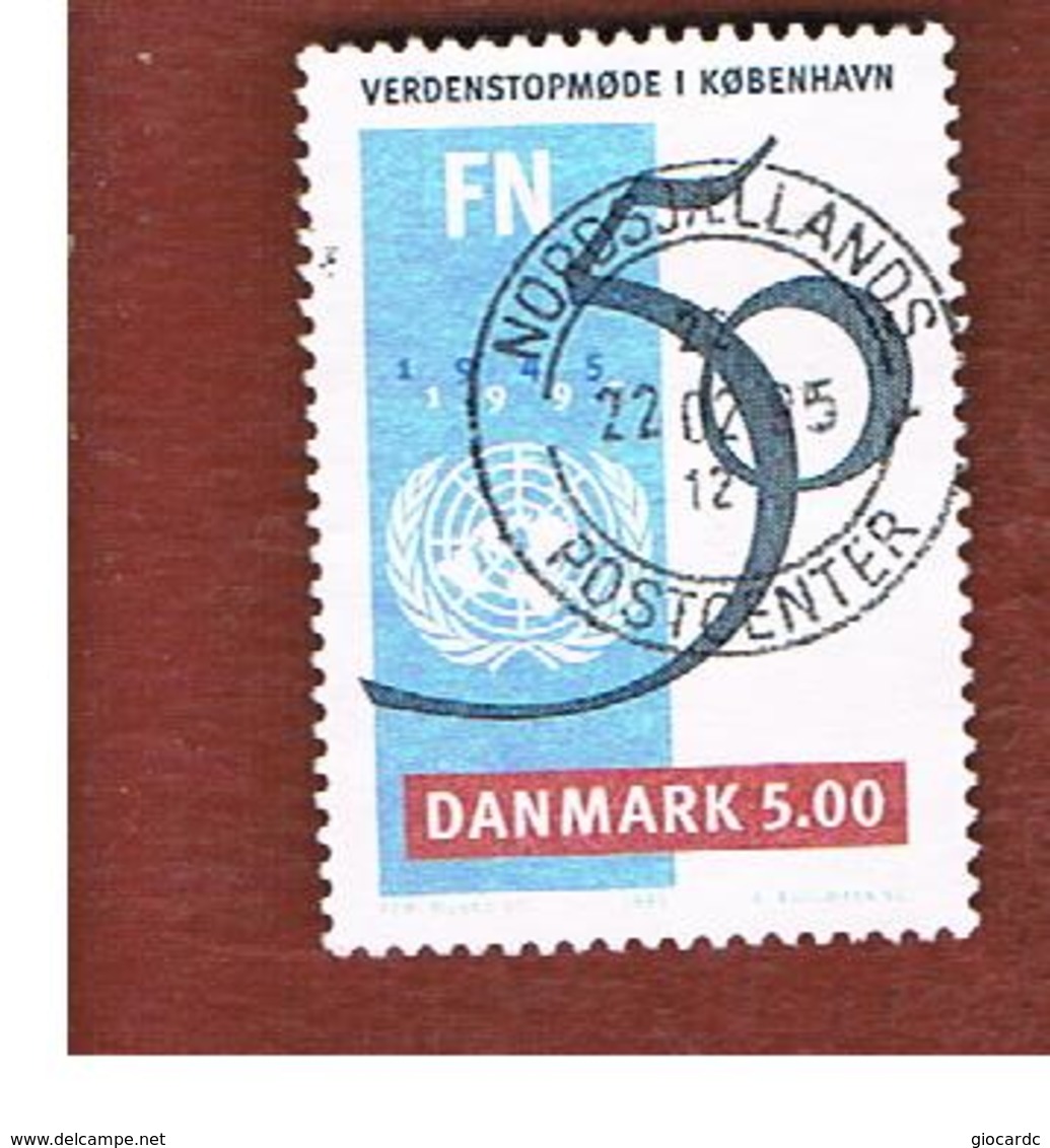 DANIMARCA (DENMARK)  -   SG 1042  -  1995 50^ ANNIVERSARY OF O.N.U.    - USED ° - Usati