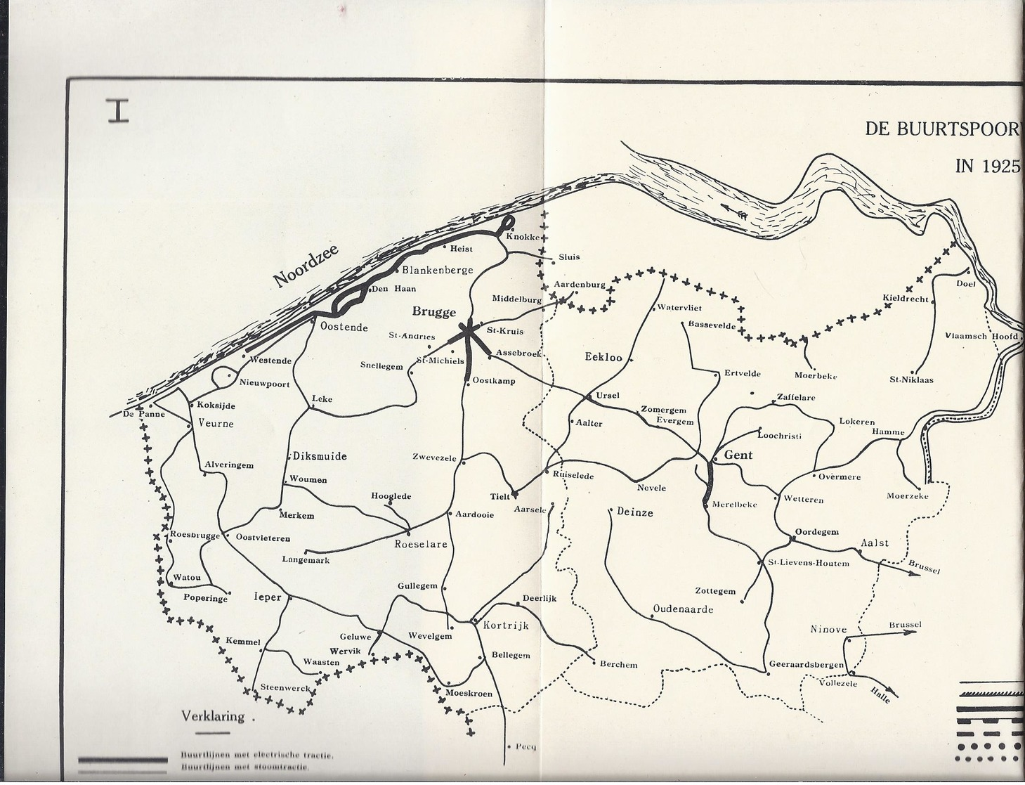 DE BUURTSPOORWEGEN IN DE VLAANDERS VAN 1926 TOT 1946 - BRUGGE KNOKKE DESTELBERGEN HEIRNISSE + KAART - History