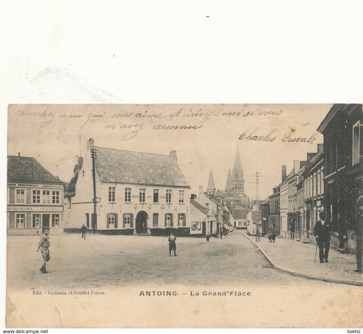 ANTOING  GRAND PLACE 1905 - Antoing