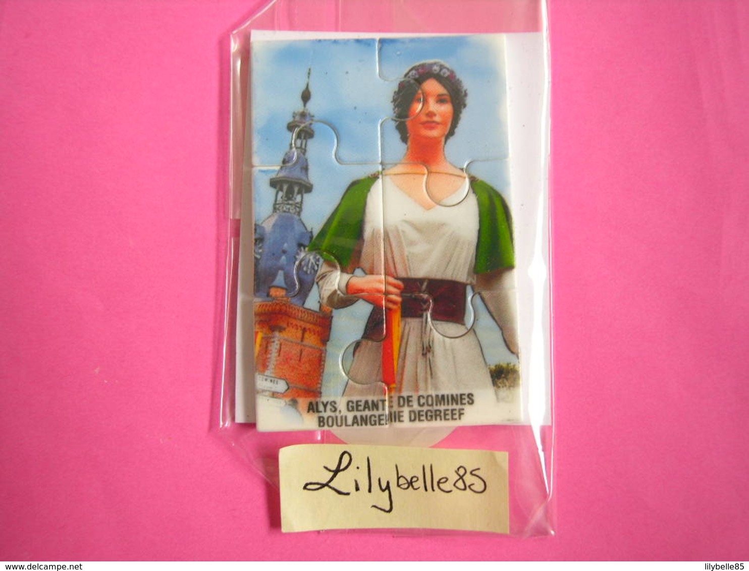 Serie Complète Puzzle 6 Fèves PERSO En Porcelaine - ALYS , GEANT DE COMINES - 2019 ( Feve Miniature Figurine ) - Regions