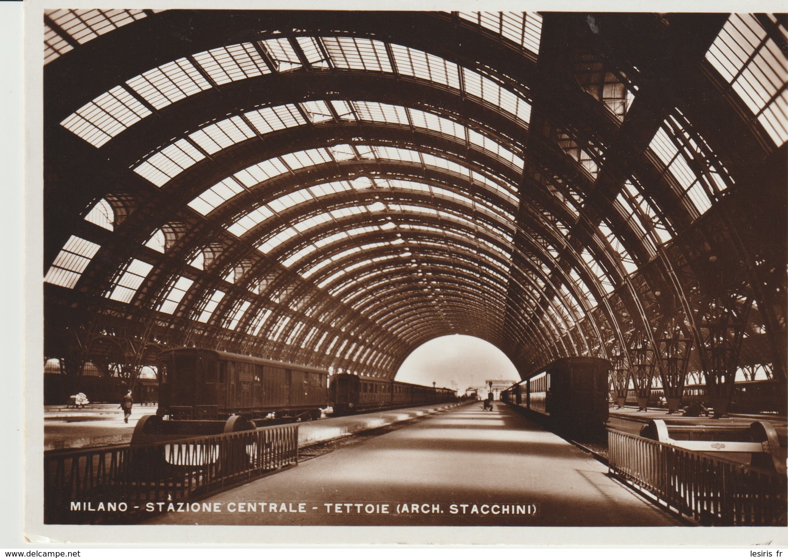 CP - PHOTO - MILANO - STAZIONE CENTRALE - TETTOIE - STACCHINI - TRAINS - 114 - MARCO - 1933 - Milano (Milan)