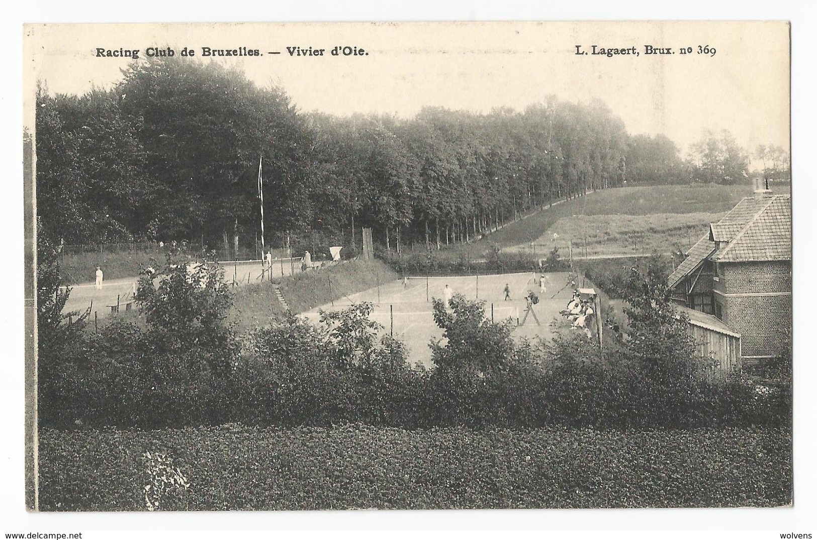 Uccle Racing Club De Bruxelles Vivier D'Oie Tennis Carte Postale Ancienne - Uccle - Ukkel