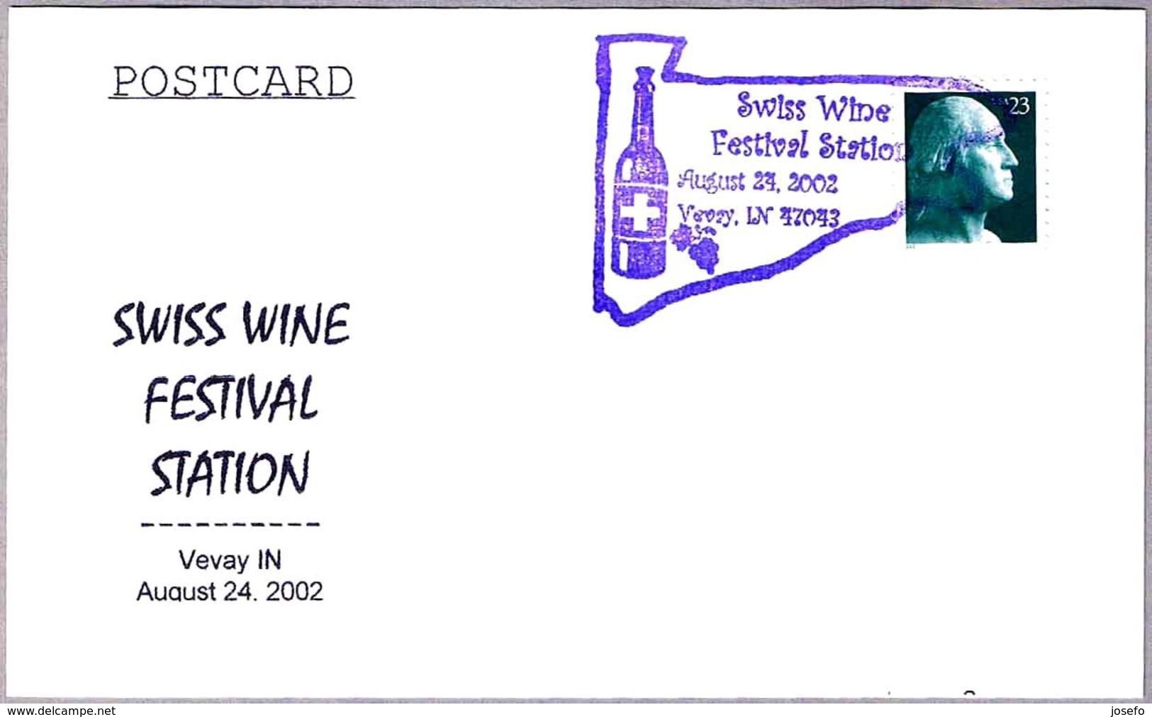 FESTIVAL DEL VINO SUIZO - SWISS WINE FESTIVAL. Vevay IN 2002 - Vins & Alcools