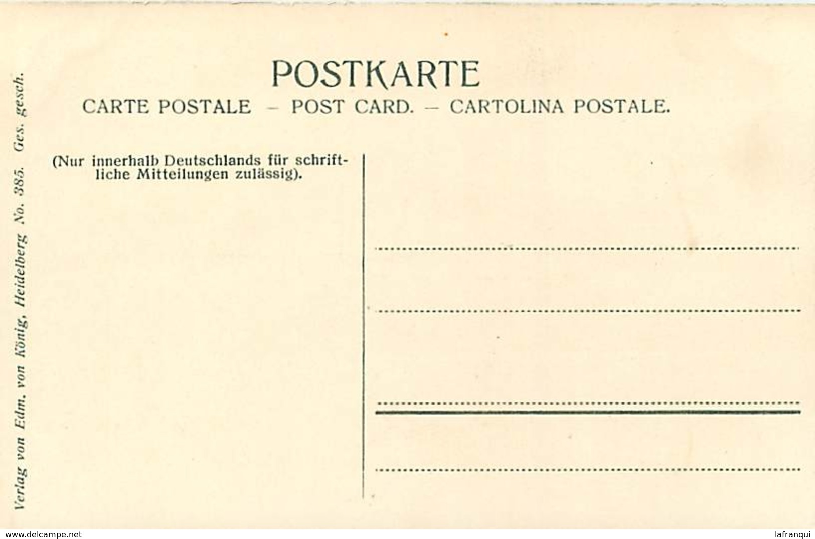 Pays Div -ref P107- Allemagne - Sports -escrime - Heidelberg -mensur Auf Der Hirschgasse  - Carte Bon Etat - - Escrime