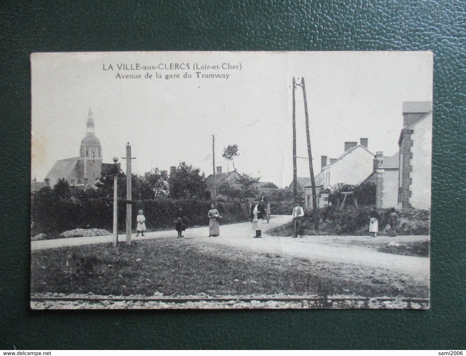 CPA 41 LA VILLE AUX CLERCS AVENUE DE LA GARE DU TRAMWAY ANIMEE - Autres & Non Classés