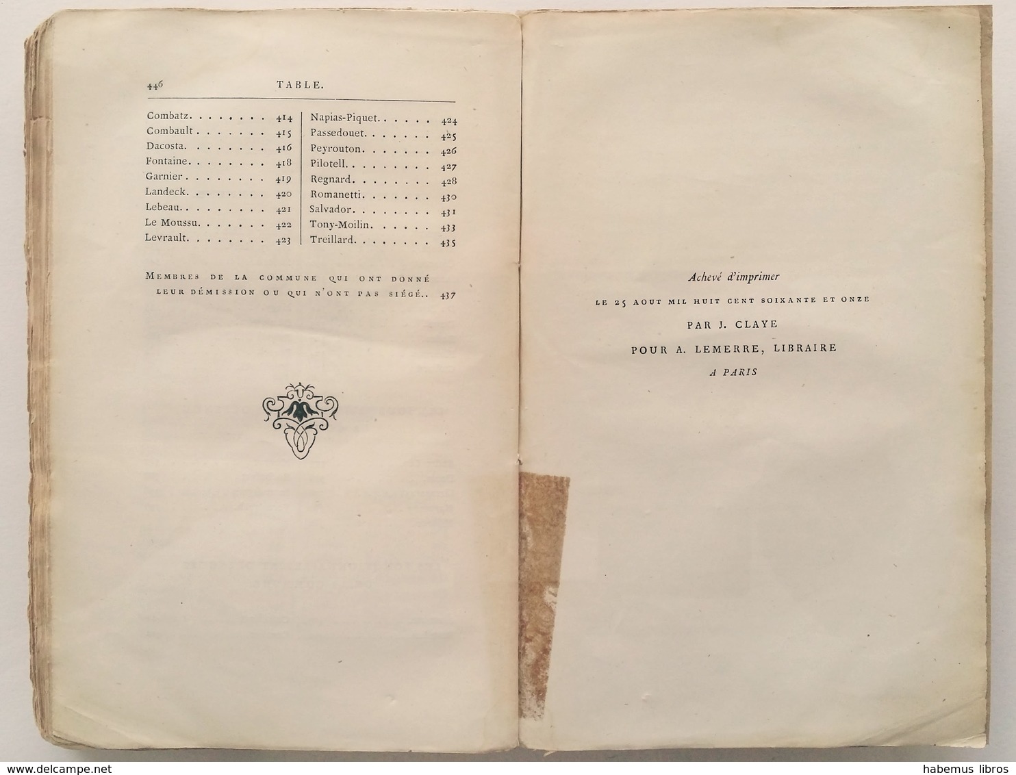 Les membres de la Commune / Paul Delion. - Paris : A. Lemerre, 1871