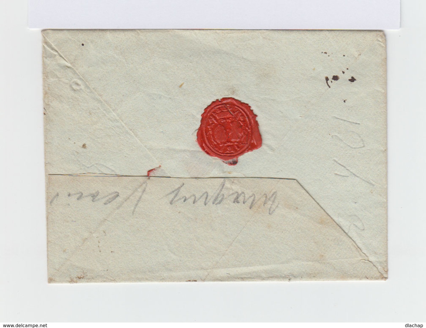 Sur Enveloppe Cachet Linéaire Demagny. Taxe Manuscrite. Adressé à M. L'Abbé Aleaumé Prieur De Magny Paris. (1018x) - 1701-1800: Précurseurs XVIII