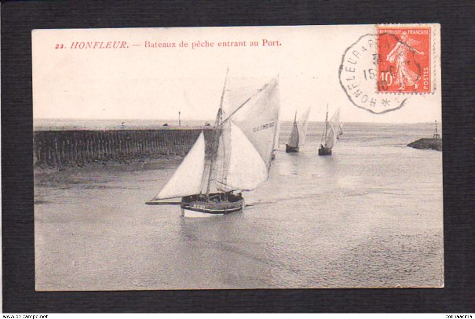 14 Honfleur / Bateaux De Pêche Entrant Au Port - Honfleur