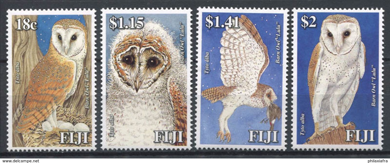 Fidji 2006 Mi. 1144-1147 Neuf ** 100% Effraie Des Clochers, Oiseaux - Fidji (1970-...)