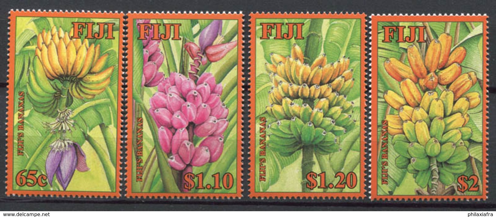 Fidji 2008 Mi. 1259-1262 Neuf ** 100% Bananes, Fruits - Fidji (1970-...)