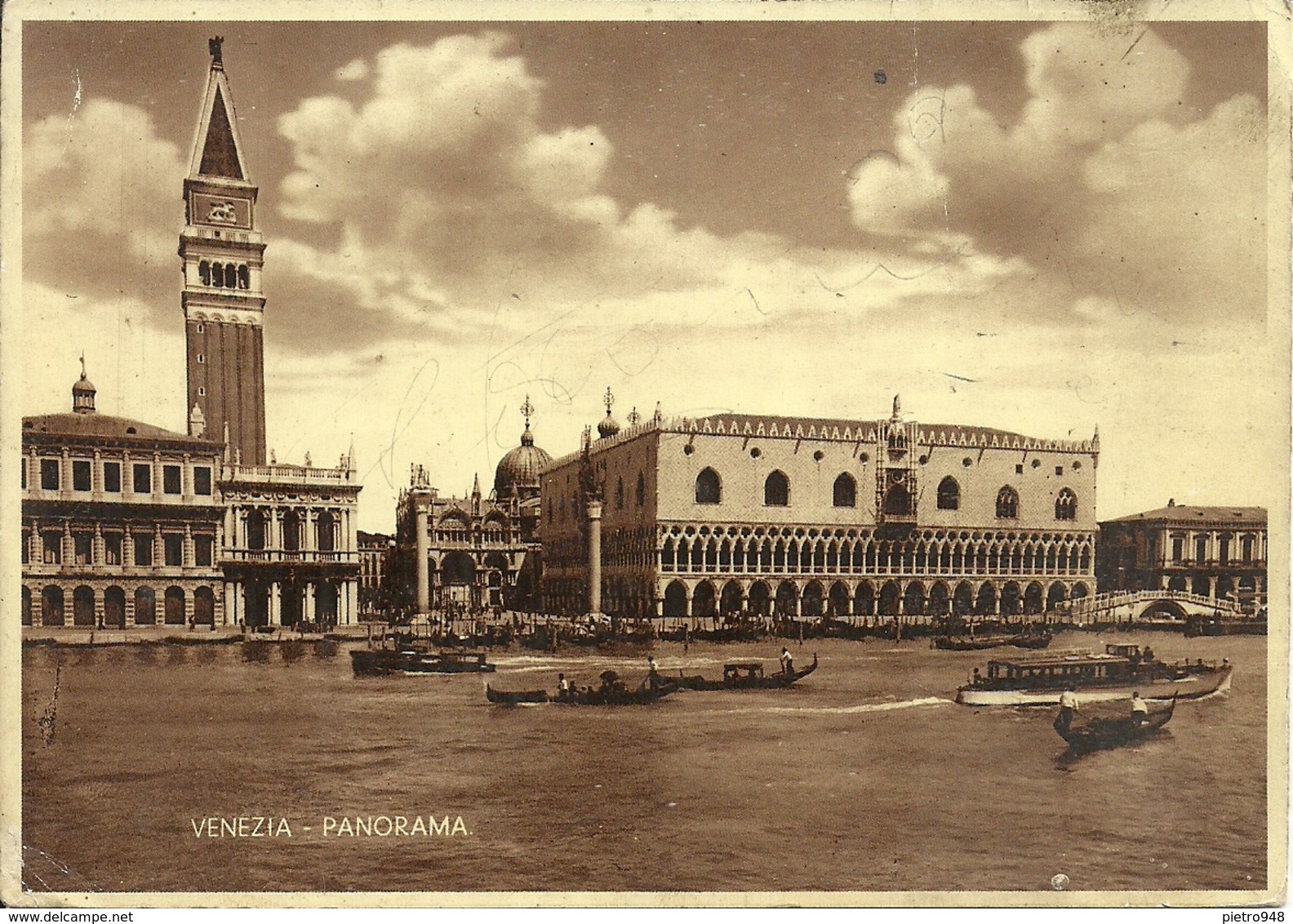 Venezia (Veneto) Bacino Di San Marco, Palazzo Ducale E Campanile - Venezia