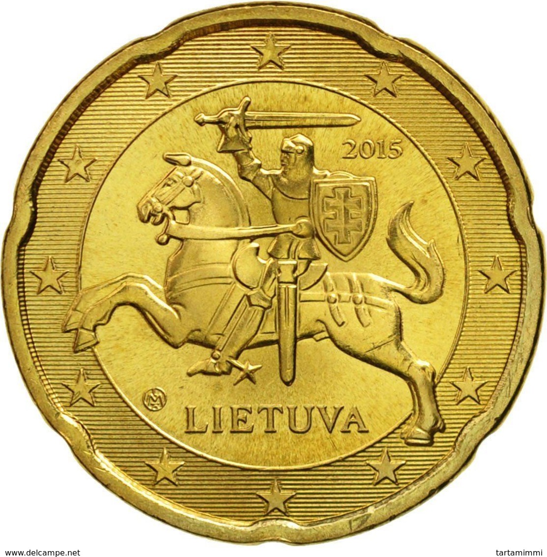 20 Cent 2015 Lietuva Lithuania Lituania FDC Da Rotolino - Lithuania