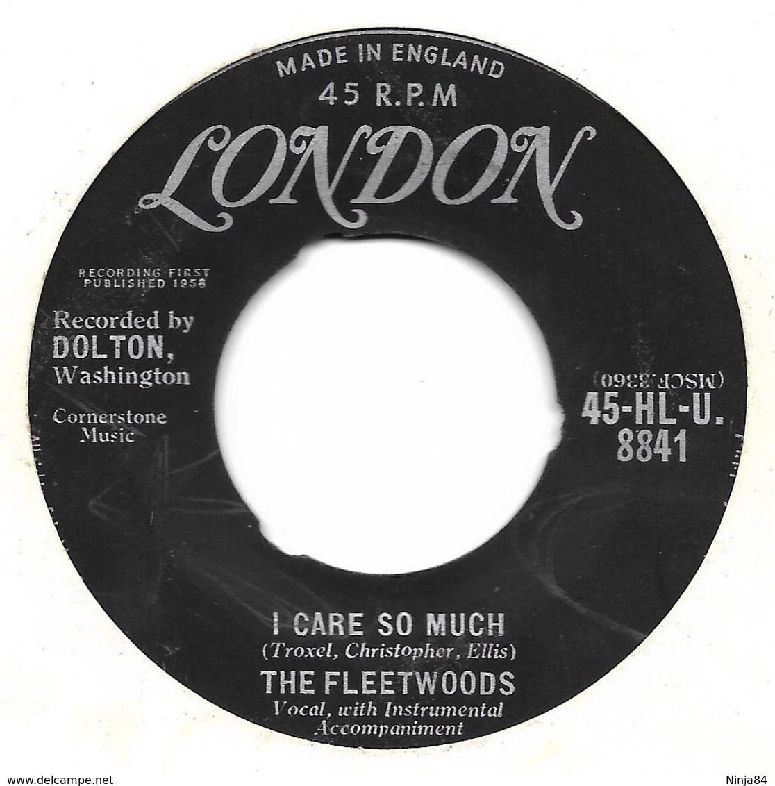SP 45 RPM (7")   The Fleetwoods   "  Come Softly To Me  "  Angleterre - Autres - Musique Anglaise