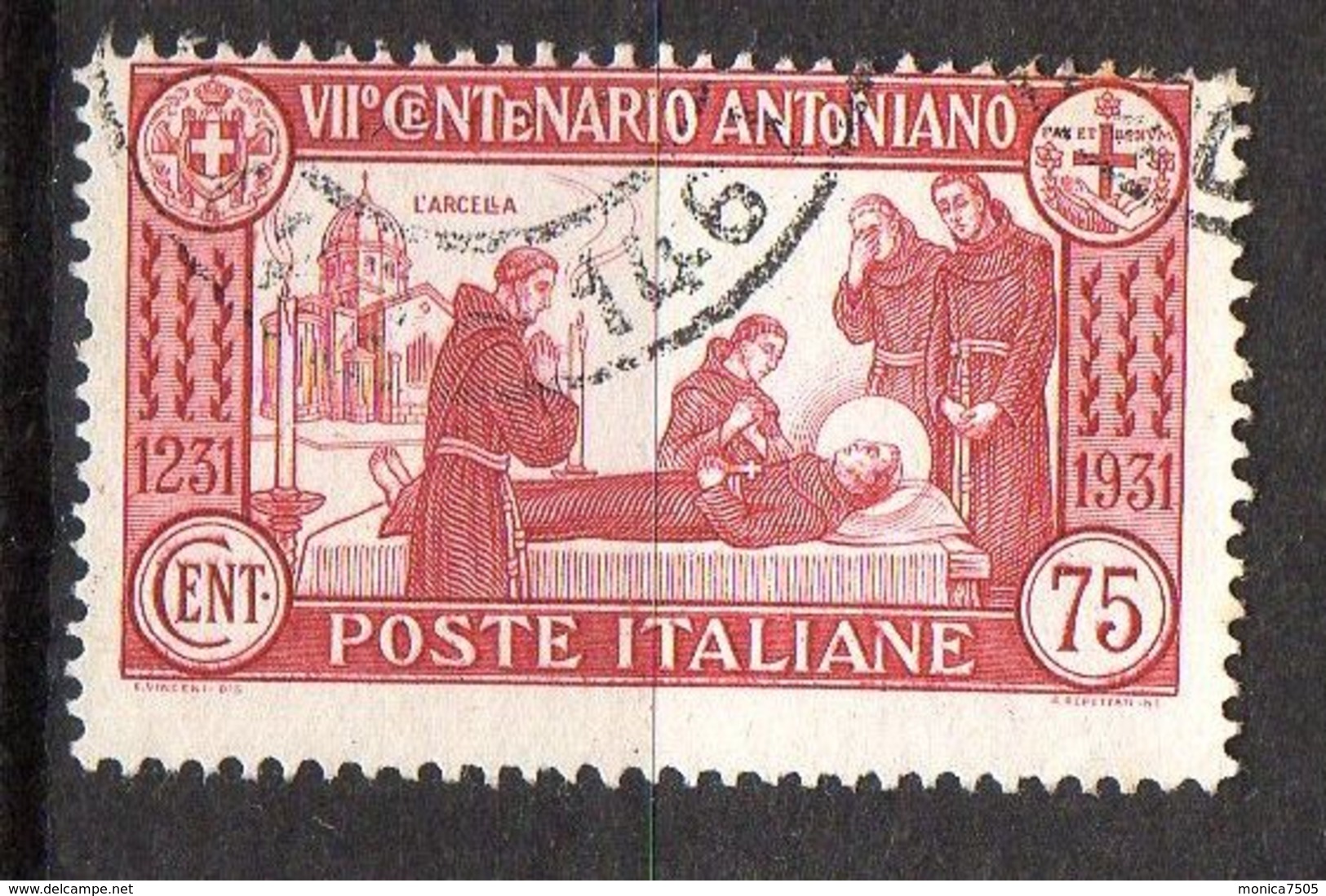 ITALIE ( POSTE ) : Y&T N° 277  TIMBRE  BIEN  OBLITERE , A  VOIR . - Oblitérés