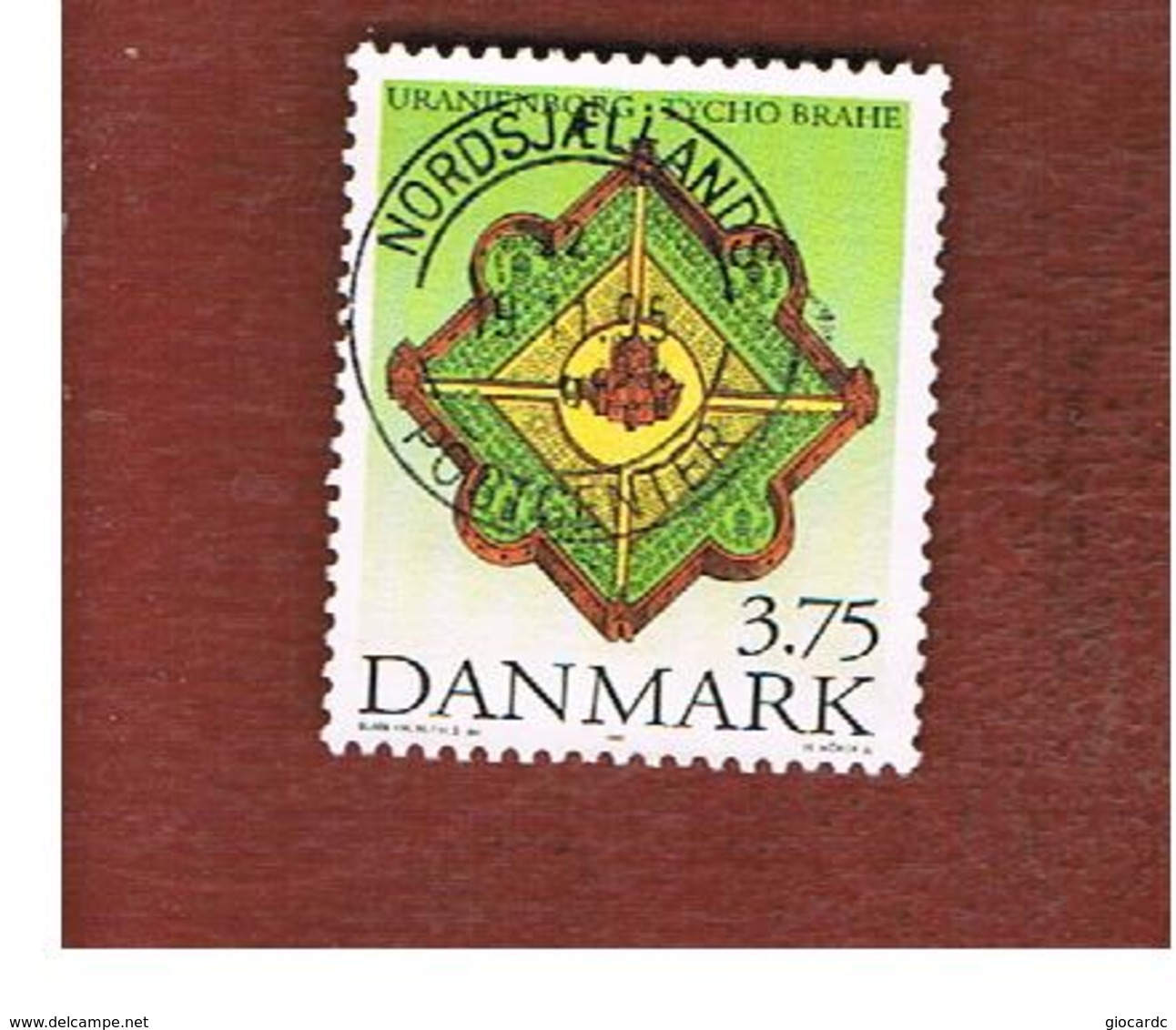 DANIMARCA (DENMARK)  -   SG 1057  -  1995 TYCHO BRAHE, ASTRONOMER    - USED ° - Usati