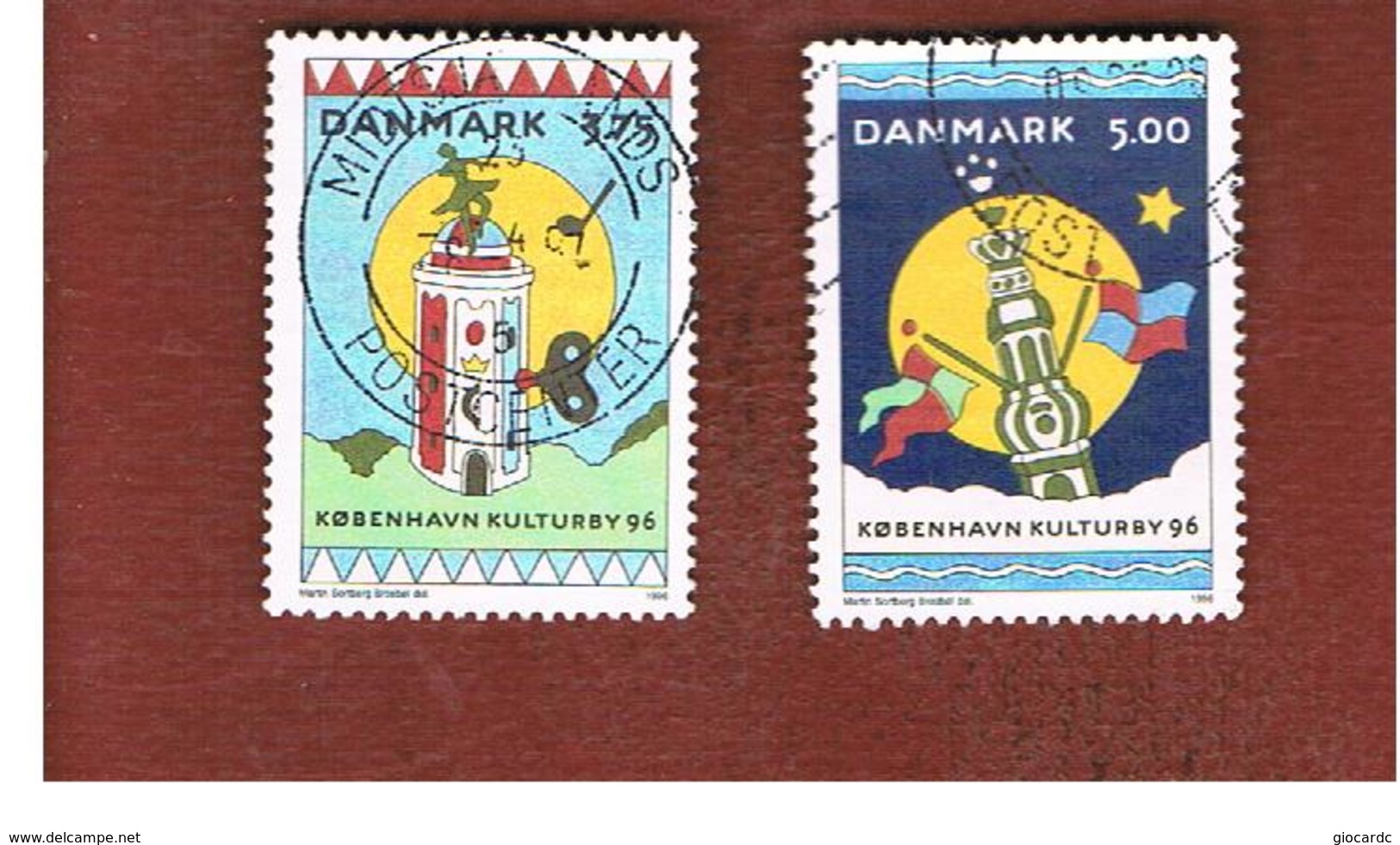 DANIMARCA (DENMARK)  -   SG 1063.1064  -  1996 COPENHAGEN EUROPEAN CULTURAL CAPITAL     - USED ° - Usati