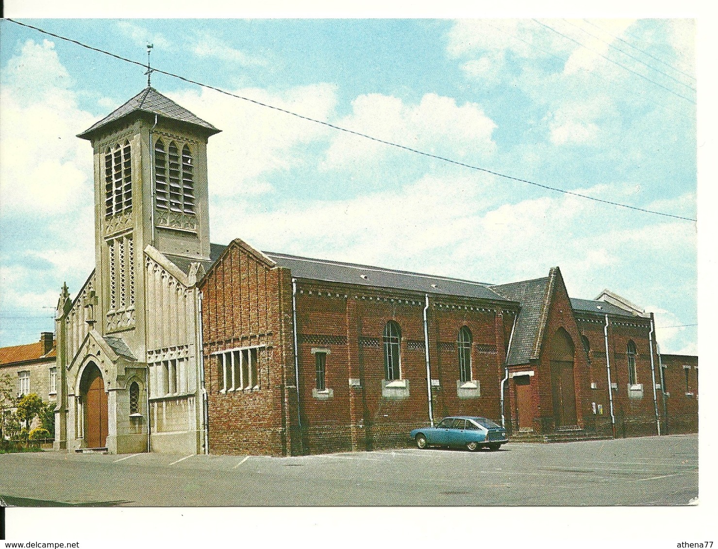 62 - SALLAUMINES / EGLISE SAINT VAAST - AUTO CITROEN GS - Other & Unclassified