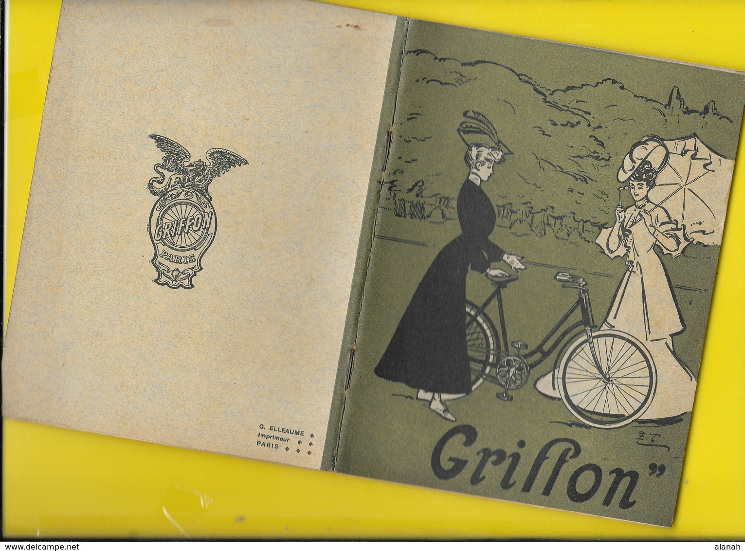 Catalogue 1906 Cycles & Motos "GRIFFON" 30 Pages + Couverture Format 18 X 14 Cm Env.. - Cyclisme