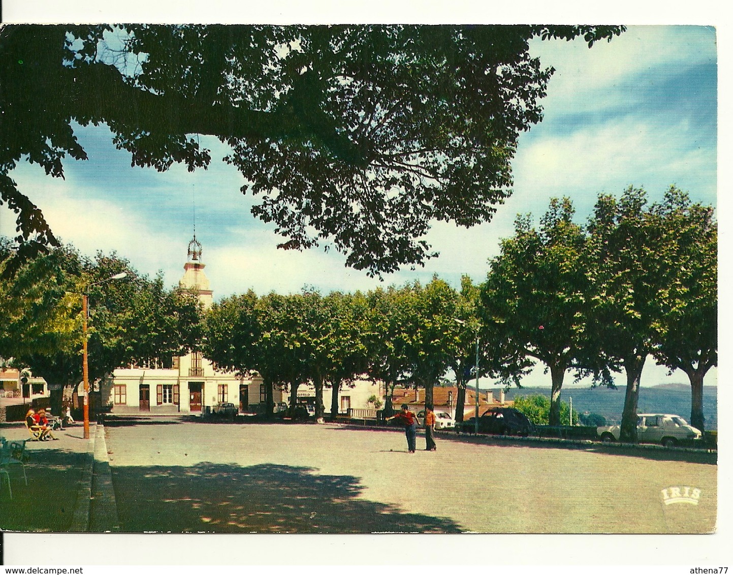 83 - MONTAUROUX / LA PLACE DU CLOS - PARTIE DE PETANQUE - Montauroux