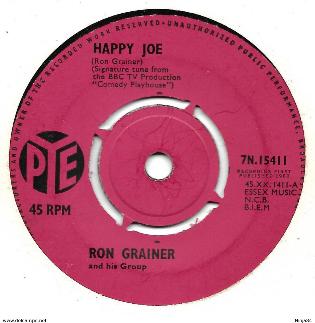 SP 45 RPM (7")   Ron Grainer  " Happy Joe "  Angleterre - Jazz
