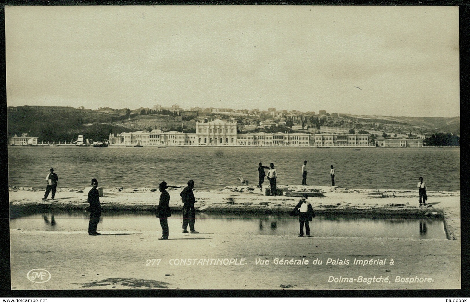 Ref 1259 - Real Photo Postcard - Vue Generale Du Palais Imperial - Constantinople Turkey - Turkey