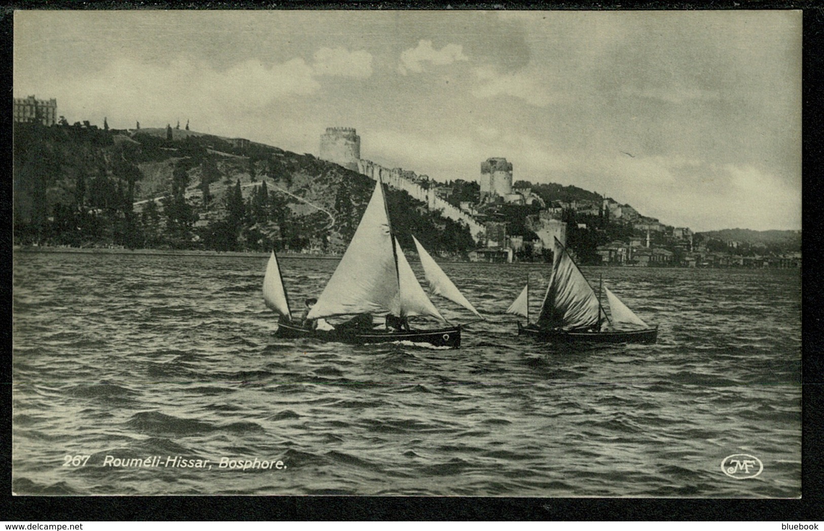 Ref 1259 - Early Real Photo Postcard - Roumeli-Hissar Bosphore - Constantinople Turkey - Turkey
