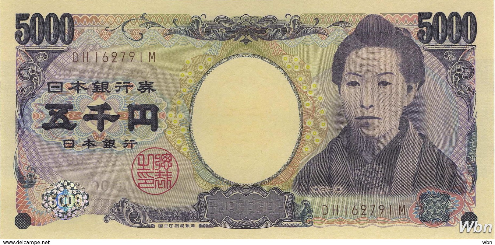 Japan 5000 Yen (P105b) (Pref: DH) -UNC- - Japon