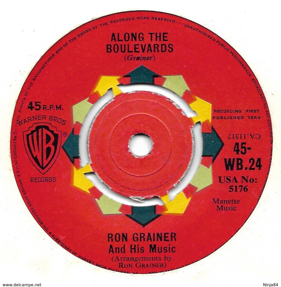 SP 45 RPM (7")   Ron Grainer   "  The Maigret Theme  "  Angleterre - Jazz