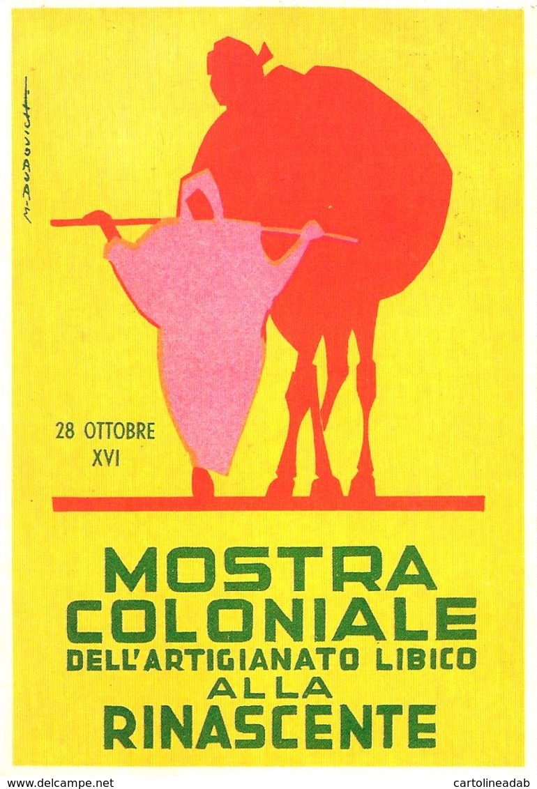 [MD2544] CPM - RIPRODUZIONE - MARCELLO DUDOVICH 1938 ROMA MOSTRA COLONIALE DELL'ARTIGIANATO LIBICO - Non Viaggiata - Altri & Non Classificati