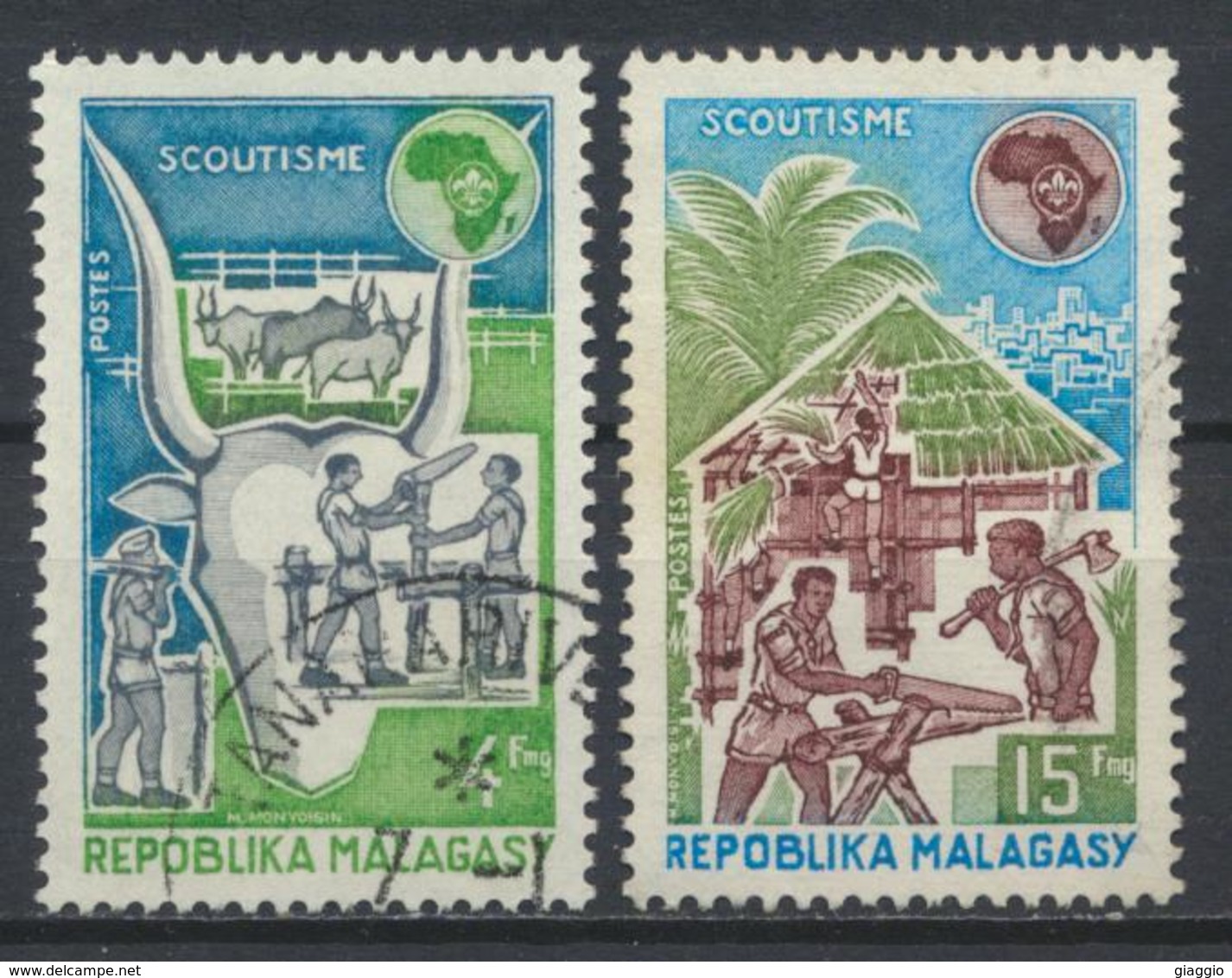 °°° MADAGASCAR - Y&T N°538/39 - 1974 °°° - Madagascar (1960-...)