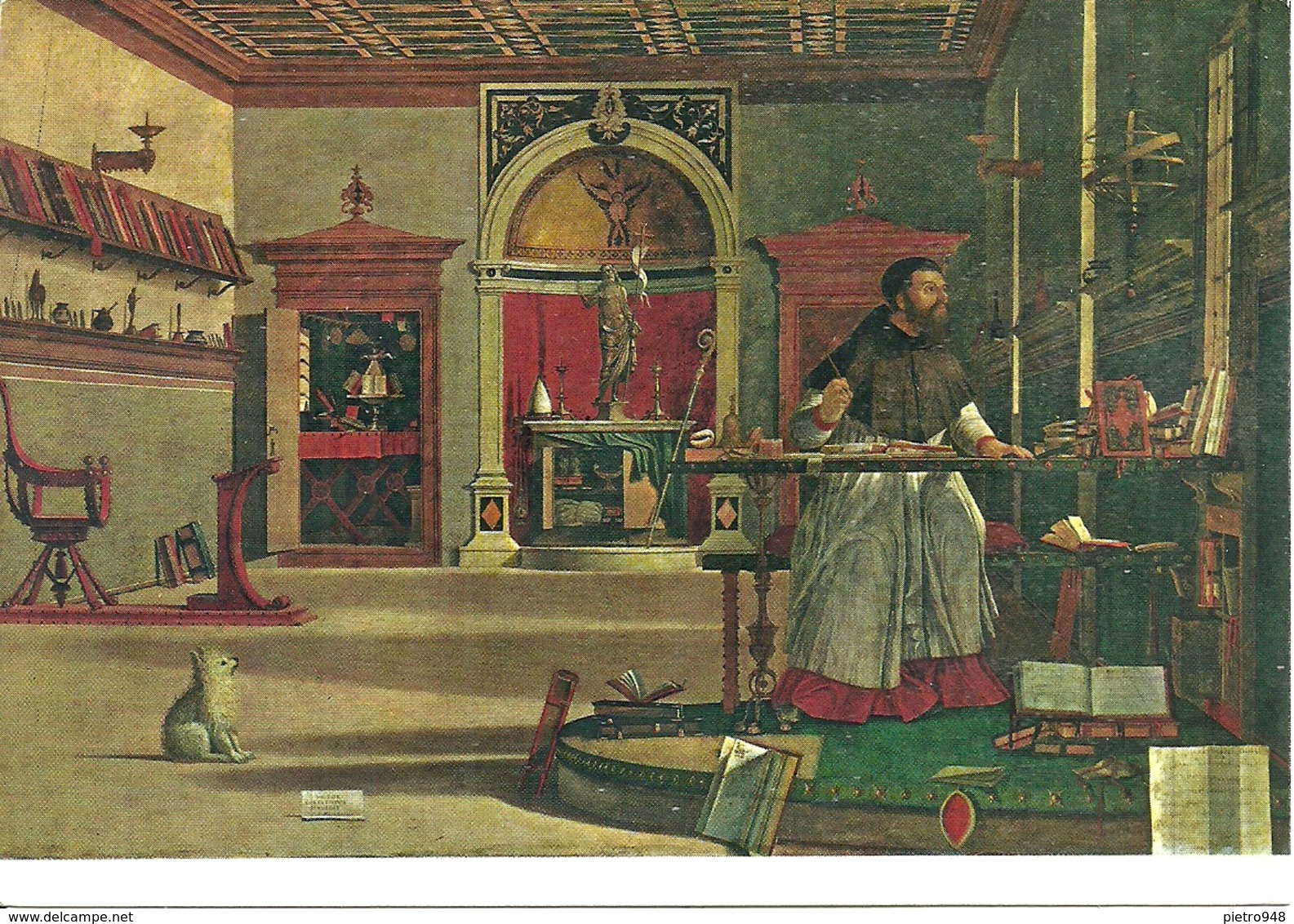 Venezia (Veneto) Scuola Di San Giorgio Degli Schiavoni "Sant'Agostino Nello Studio" Vittore Carpaccio - Venezia