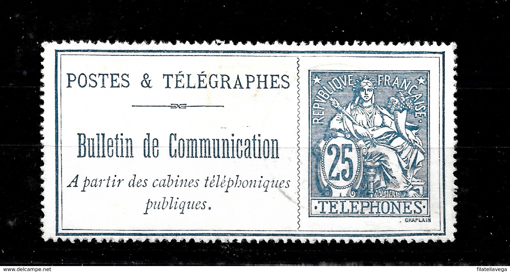 Sello De Francia Nº Yvert Telegr-24 O - Telegraphie Und Telefon