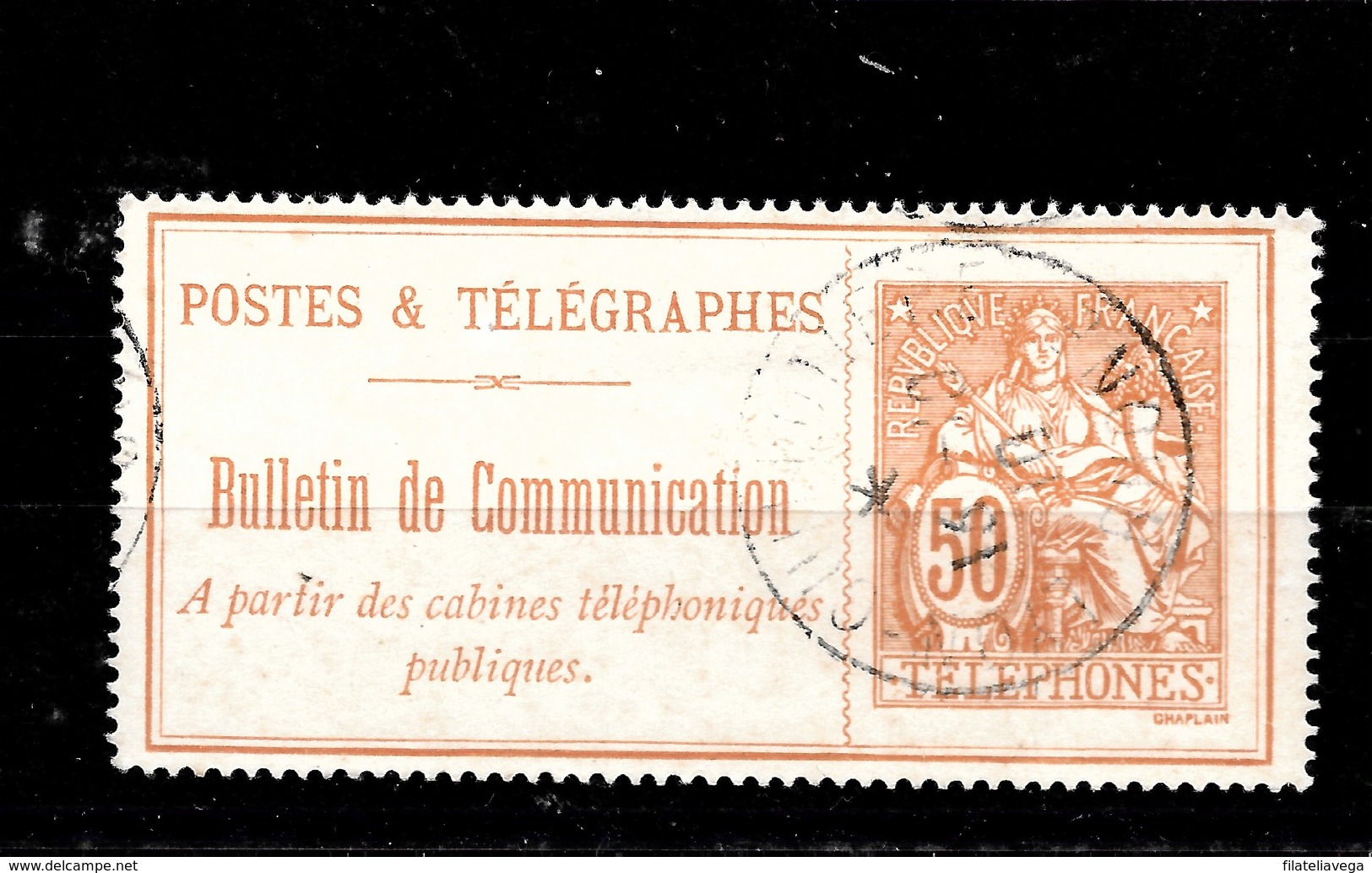 Sello De Francia Nº Yvert Telegr-27 O - Telegramas Y Teléfonos