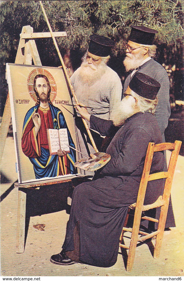 Chypre The Three Fathers And Icon Painters Of St Barnabas Monastery Famagusta - Chipre