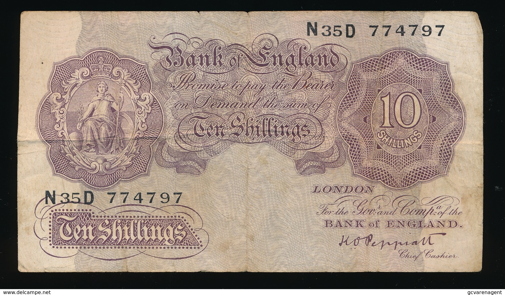 TEN SHILLINGS    2 SCANS - 10 Shillings