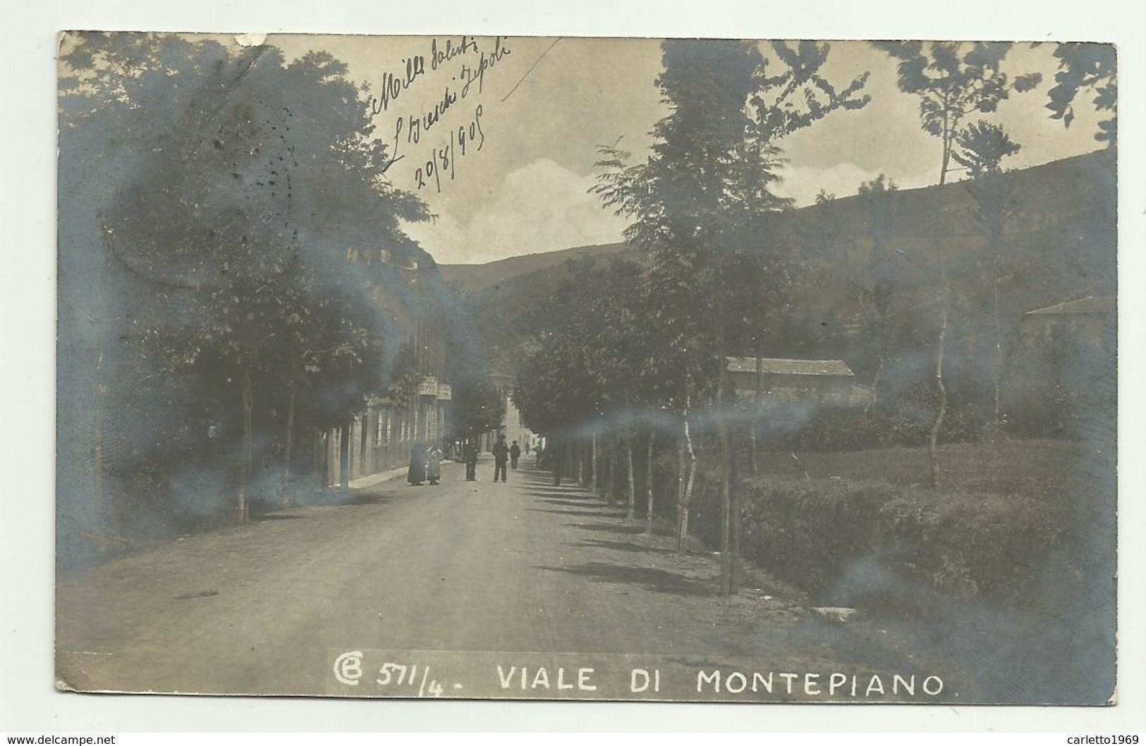 VIALE DI MONTEPIANO 1909  - VIAGGIATA FP - Firenze (Florence)