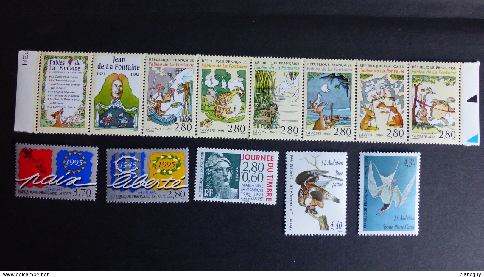 FRANCE - Année 1995 - 58 Timbres ** Neuf Sans Charnière  Tous Différents - Vrac (max 999 Timbres)