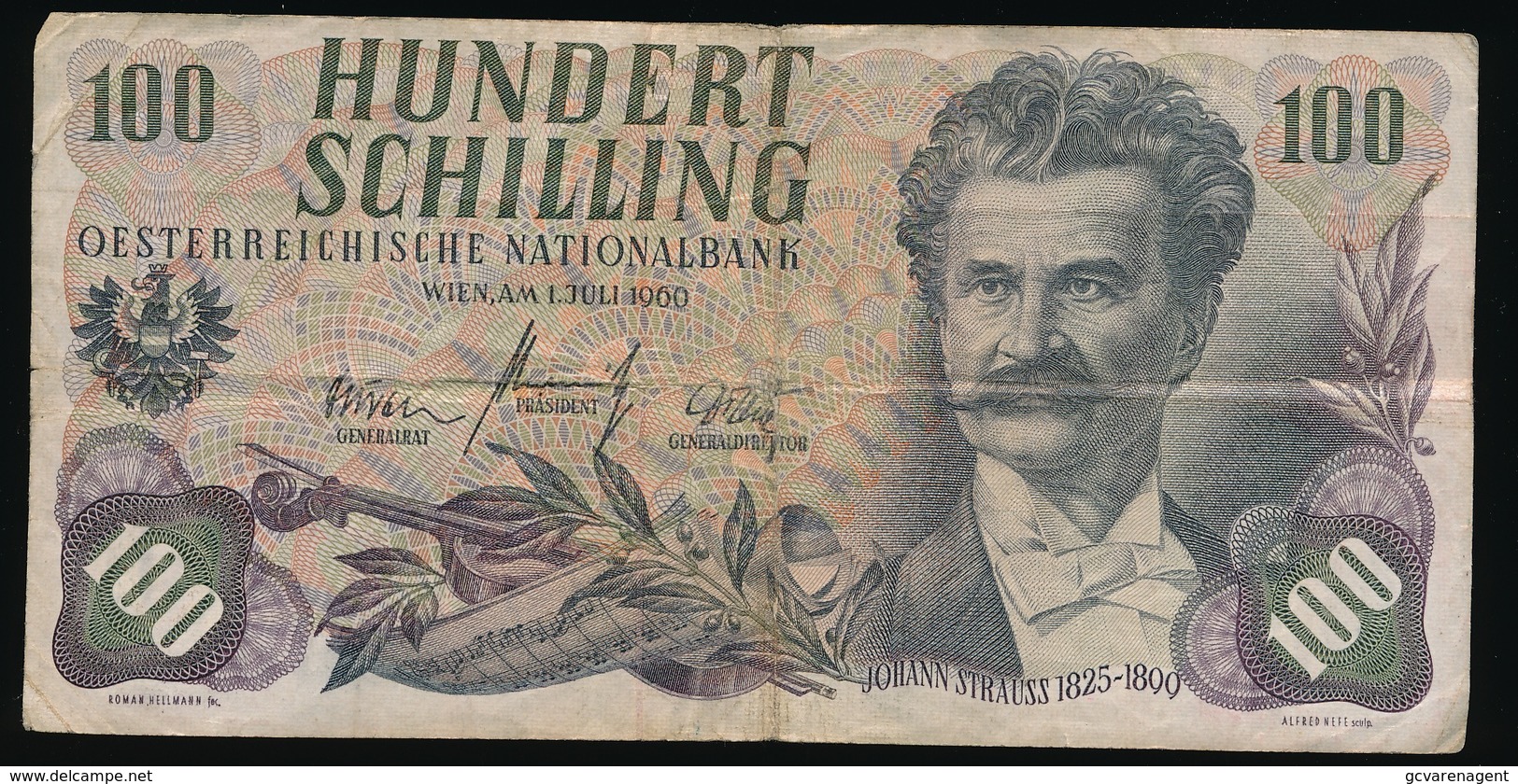 100 SCHILLING    2 SCANS - Oesterreich