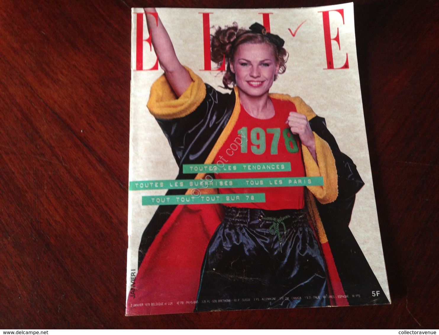 ELLE FRANCE Rivista Magazine 2 Gennaio 1978 N.1669 Toutes Les Tendences 1978 - Non Classificati